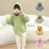 Baby coat: New autumn and winter cashmere children's top, children's hooded coat, kids' stylish outerwear hoodie Specification image
